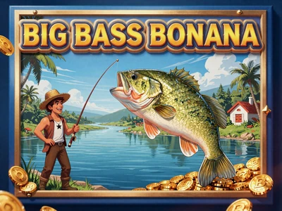 Big Bass Bonanza Slot mit Fischer und gro&szlig;em Bass