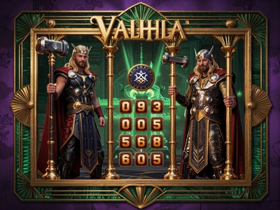 Hall of Gods NetEnt Jackpot mit Thor Hammer und Valhalla Toren