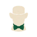 Irwin Casino Logo - violetter Dandy-Hund mit Zylinder